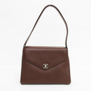 CHANEL One Shoulder Bag Brown Caviar Skin